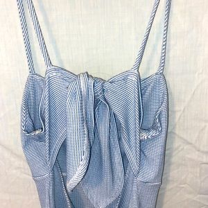 Forever 21 Tight Blue Dress with Tie Back